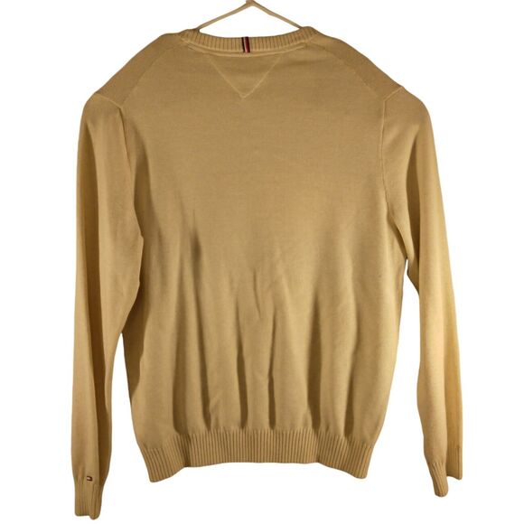 Tommy Hilfiger sweater mens XL XLarge ivory christmas fairs isle large flag - Picture 2 of 9